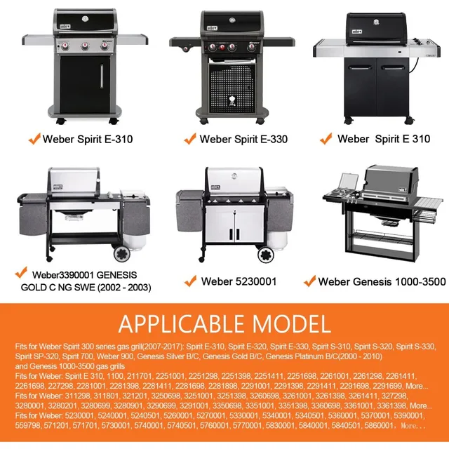 Propane Fire Pit Cooking Grates Genesis 1000-3000/Gold/Silver