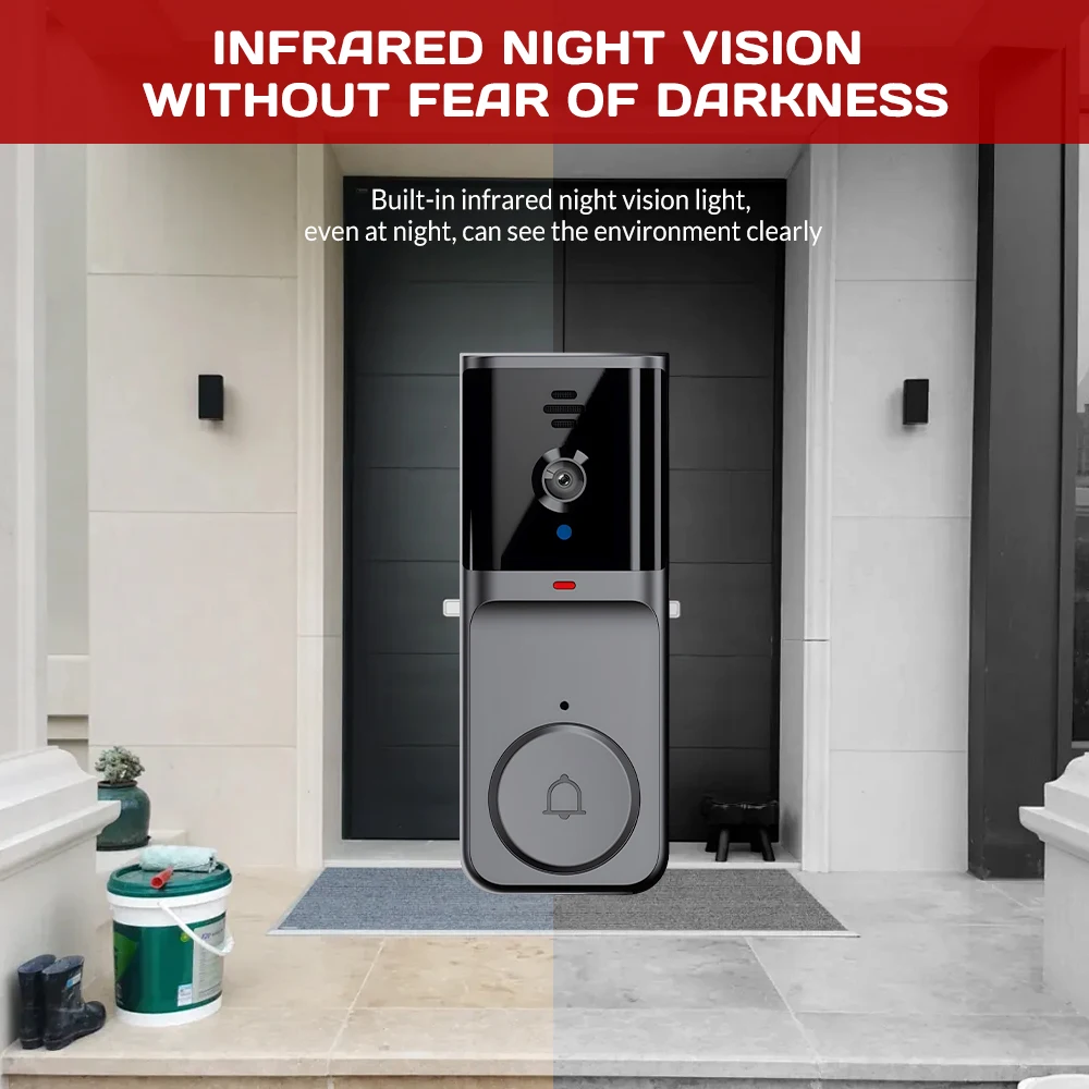 Wireless Video Intercom Doorbell Camera with Night Vision