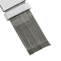 Brosse de nettoyage d'aileron de condensateur de climatiseur, brosse de condensateur de bobine, peigne d'aileron AC, brosse d'aileron de réfrigérateur d'air en acier inoxydable 4