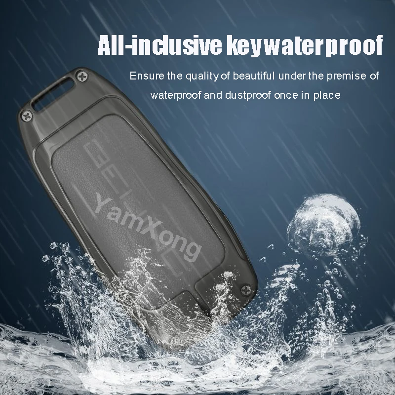 Alloy Remote Key Case Cover For Beijing X7 Key Case BJ60 BJ40 F40 u5 plus Smart Keyless Decration case Car Accessories