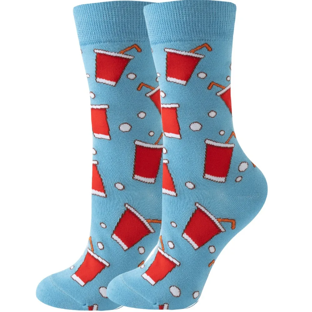 Vibrant Happy Socks - Colorful & Playful Animal Cartoon Design