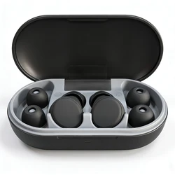 Noise Cancelling Reusable Earplugs for Sleeping, Travel, and Focus (Black)
