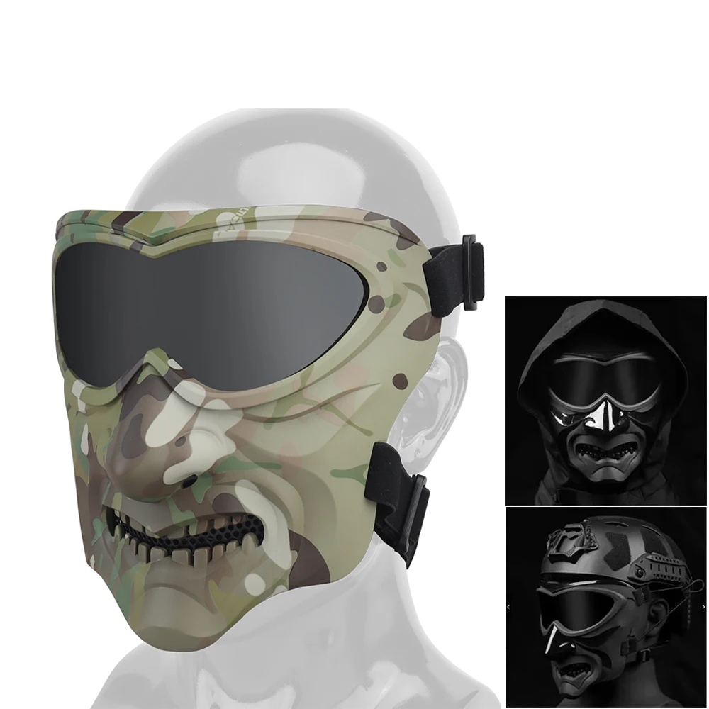 

Tactical Airsoft Paintball Full Face Mask Shooting CS War Game Protective Mask Halloween Party Cosplay Prop Night Knight Mask