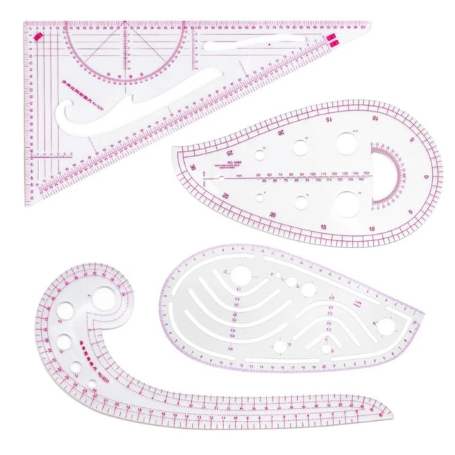 1 Set Sewing Ruler French Curve Ruler Tailor Ruler Professional Sewing  Tools 