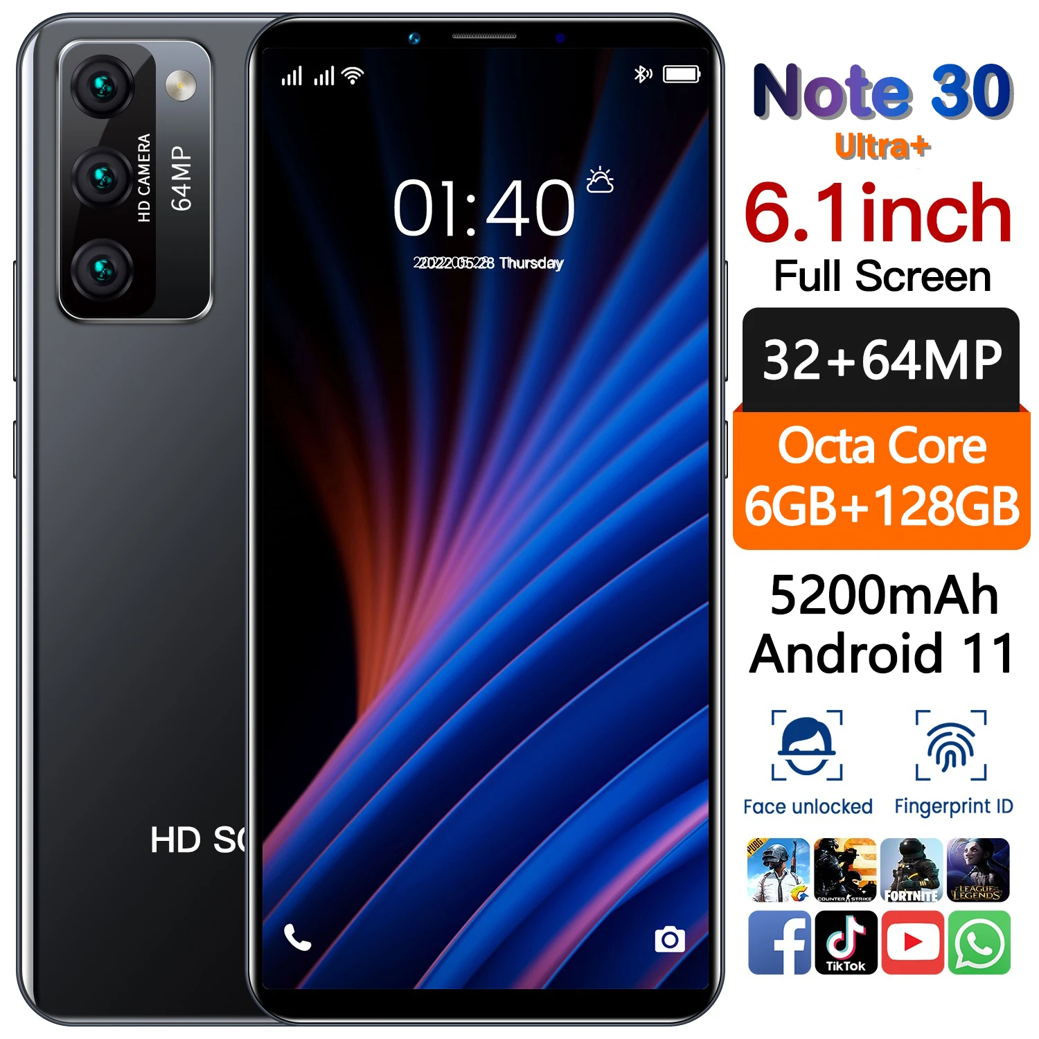 HTM-tel-fono-inteligente-Note30-Ultra-versi-n-Global-Android-11-2023-GB ...