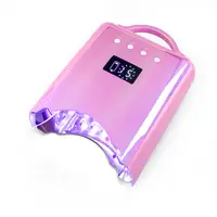 10S Quick Dring Nail Lamp High End Salon Professional Purple Ray Nail Dryer 78W Double Hand 52K Battery Charge Manicure  Light 2