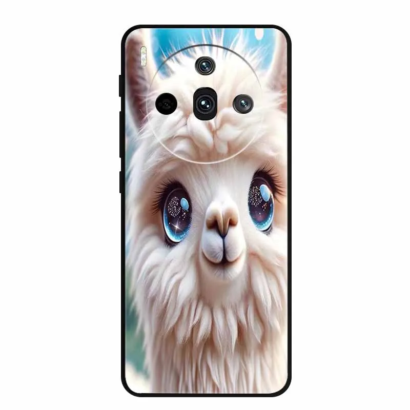 Sleek Black Silicone Fashion Phone Case – 6.78 Soft Back Cover