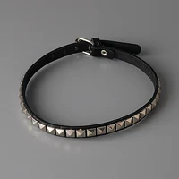 Collier Anime Death Note Misa Amane, ras du cou en cuir pour hommes et femmes, Hip Hop Punk, Rivet, bijoux Cosplay, cadeaux 4