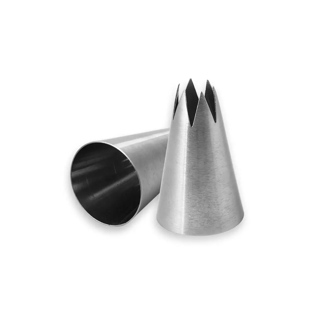#1M Cream Piping Nozzles Eco-Friendly Stainless Steel Pastry Tip Nozzle Kitchen Bakery Bakeware Cake Decoration Tool Baking Mold
