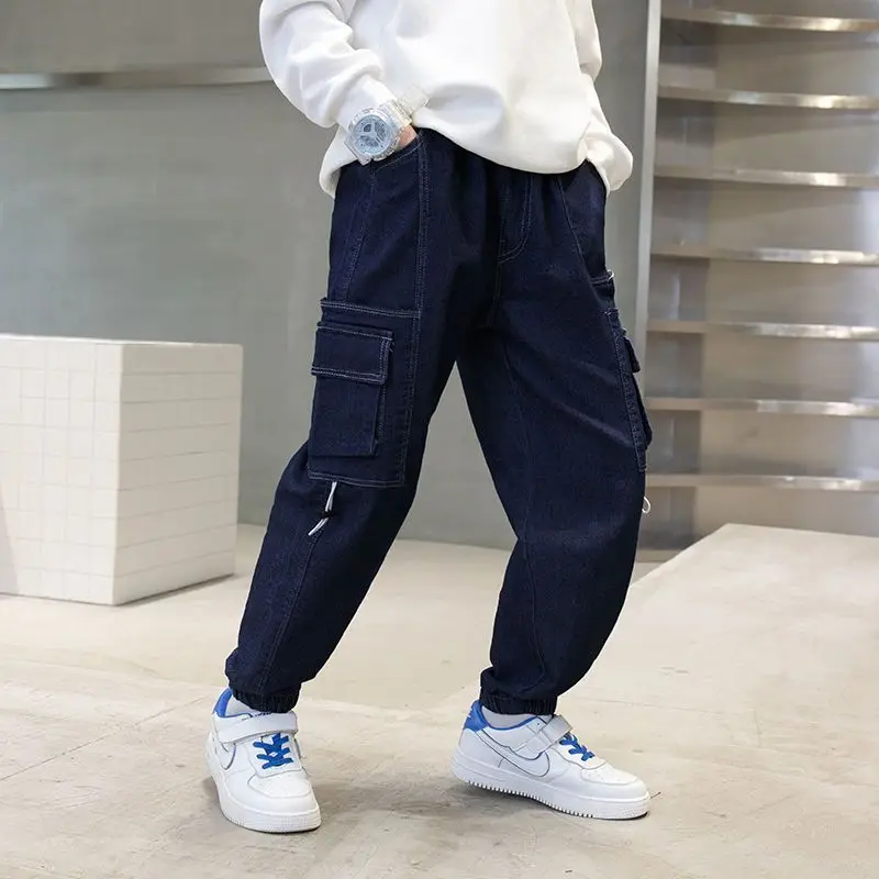 3-12T Boys Pants Winter Warm Velvet Winter Leggings Boys Children Stretch Workwear Fashion Pants Casual Trousers kids pants