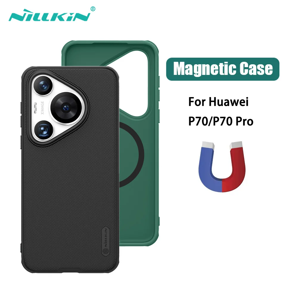

Чехол для Huawei Pura 70 MagSafe Nillkin Frosted Shield Pro, магнитный чехол для Huawei Pura 70 Pro + Plus, задняя крышка