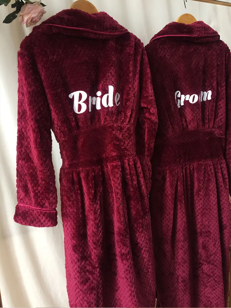 Generic Valentines Day Matching Long Bathrobes Mr And Mrs Customized