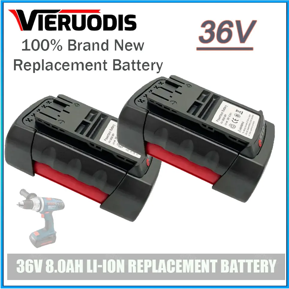 

For Bosch 36V 8.0AH Li-ion Replacement Battery for Bosch 2607336003 2607336108 BAT810 BAT840 D-70771 Power Tool Battery