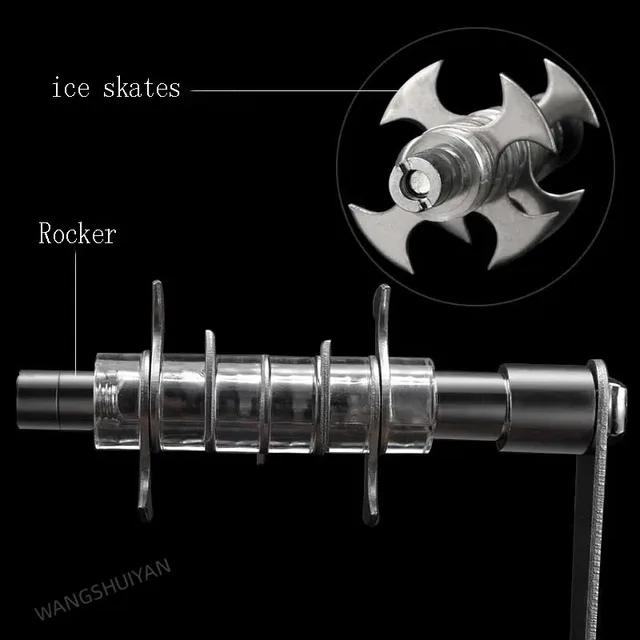 Multifunctional Manual Ice Crusher Mini Ice Shaver Chopper 1.25L Manual Snow Cone Smoothie Maker 4