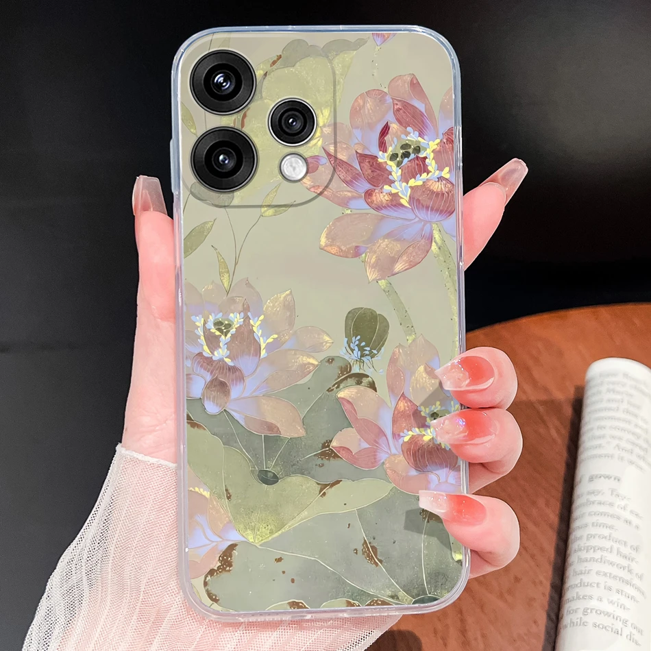 Butterfly Pattern Soft Slim TPU Transparent Silicone Phone Case