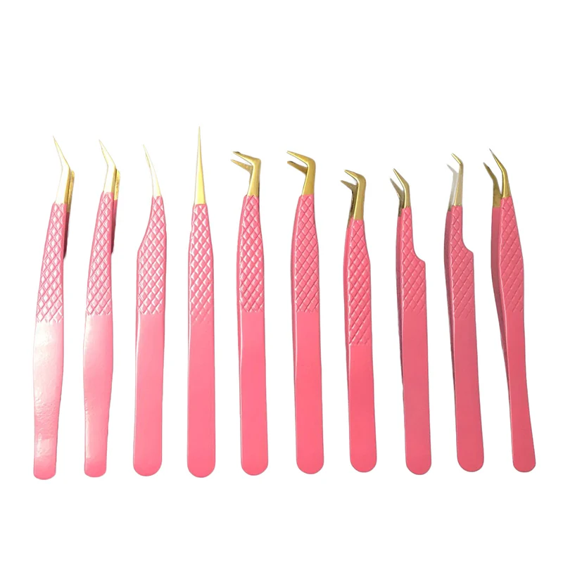 1pc Eyelash Tweezers Professional Antistatic Tweezers For Fake