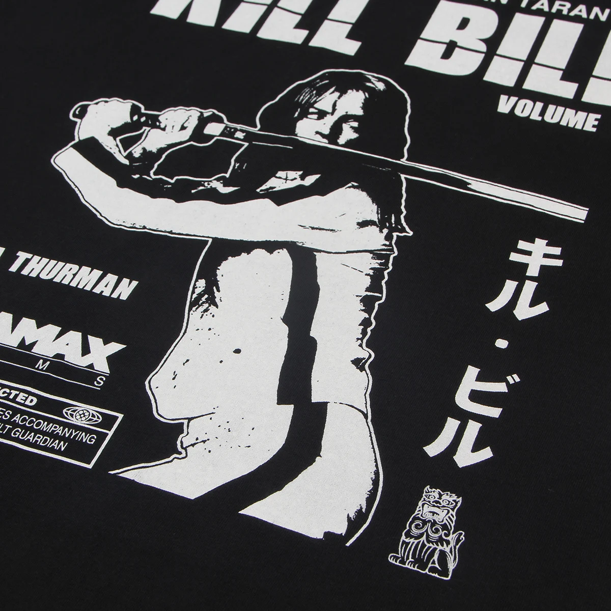 Фото Футболка KILL BILL, VOL1, Квентин, Тарантино, Uma, Турман, леди, снежинки, фильм, хлопковая, черная футболка №5