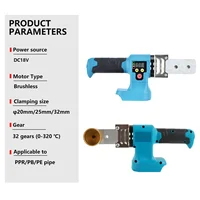 Cordless Hot Melt Machine Electric PPR Water Pipe Melter Plastic Welding Machine With Replacement Heads For Makita 18V Battery 2