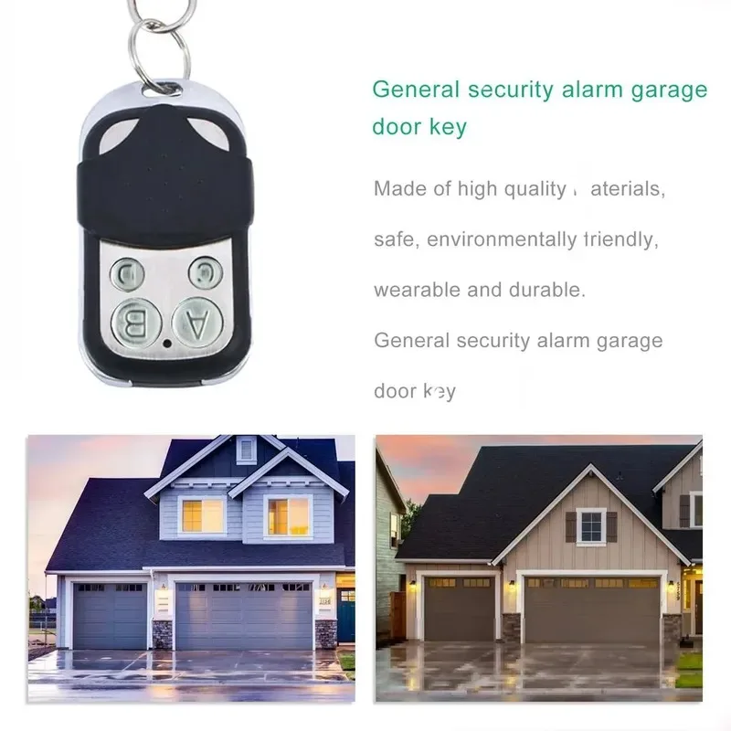 1-10pcs 4CH Remote Control Duplicator Key Fob Distance Remote Control 433.92MHZ Clone For Garage Door Gate With 12V 27A Battery