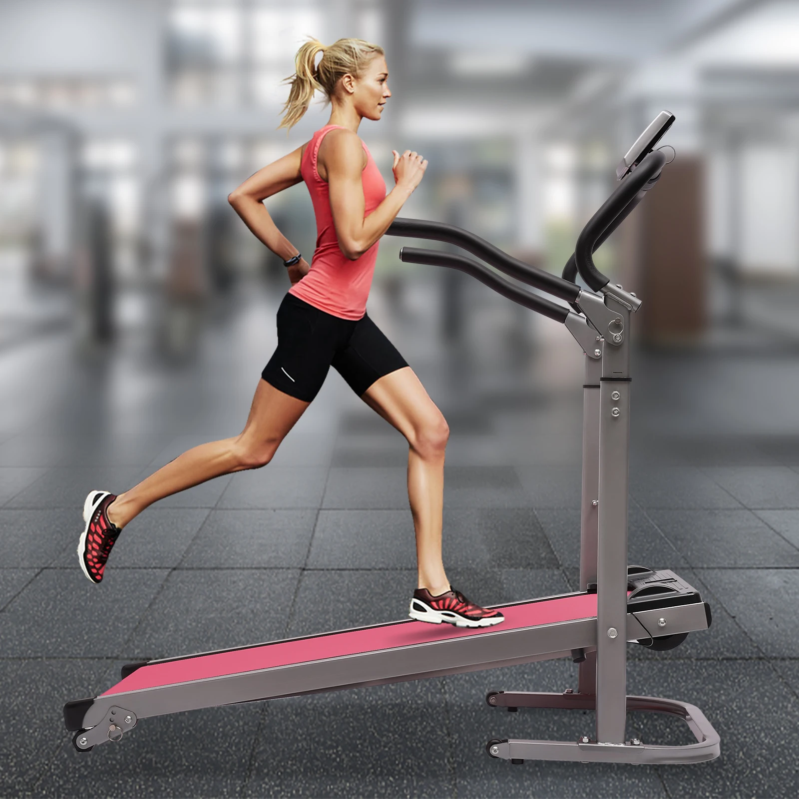 Folding Treadmill with Incline with LED Monitor Running Jogging Walking Exercise Machine Space Saving for Home Gym Easy Assembly 5