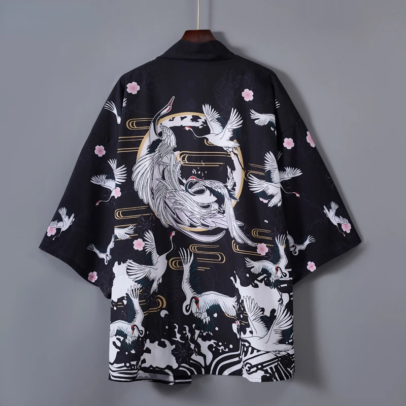 

Kimono Man Japanese Cardigan Men Haori Yukata Samurai Harajuku Japanese Streetwear Clothing Jacket Traditional Japan Clothing