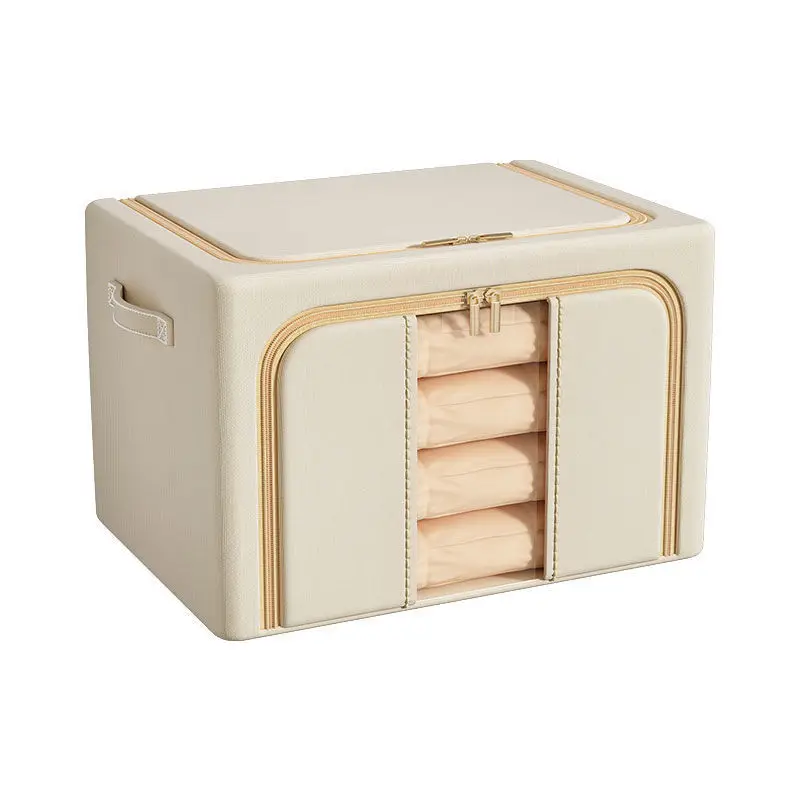 thumbnail image 1 of Bolsa de almacenamiento de ropa de gran capacidad, contenedores de almacenamiento de mantas plegables para organizar el armario del dormitorio, 1 of 4