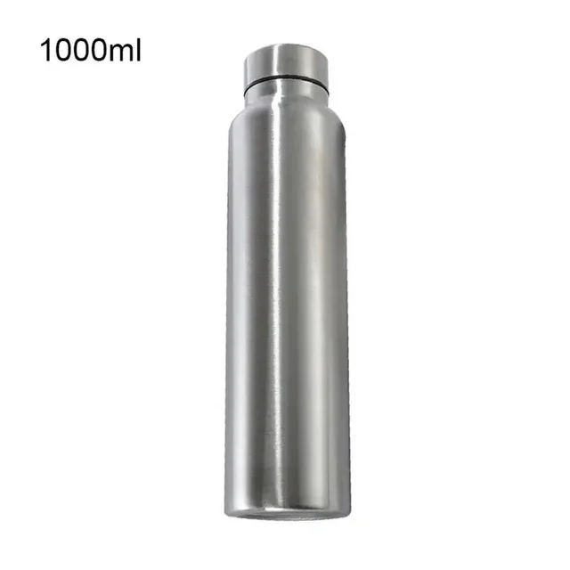 1000ML Stainless Steel Sport Water Bottle High Quality Single-Layer Rugged Metal Flask Thermal Flask Vacuum Thermal Water Bottle 6
