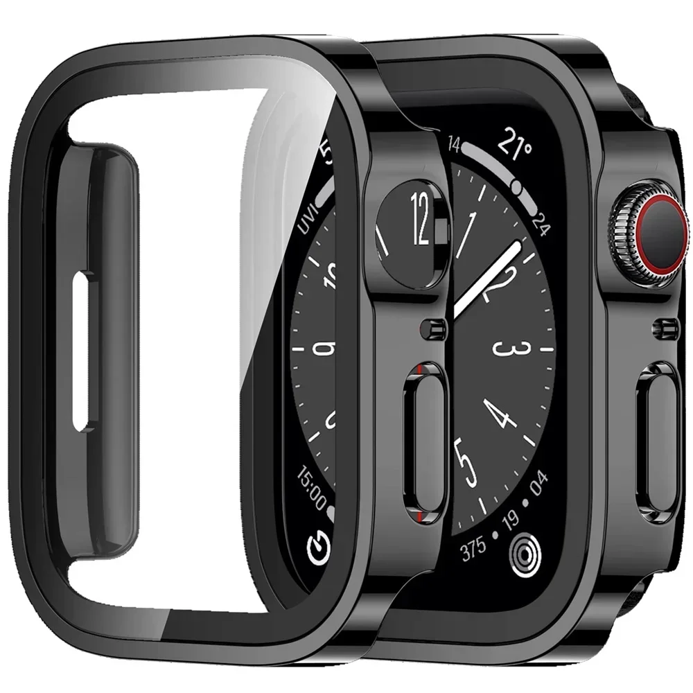 Enhanced Waterproof Apple Watch Bumper & Screen Protector (2-Pack)
