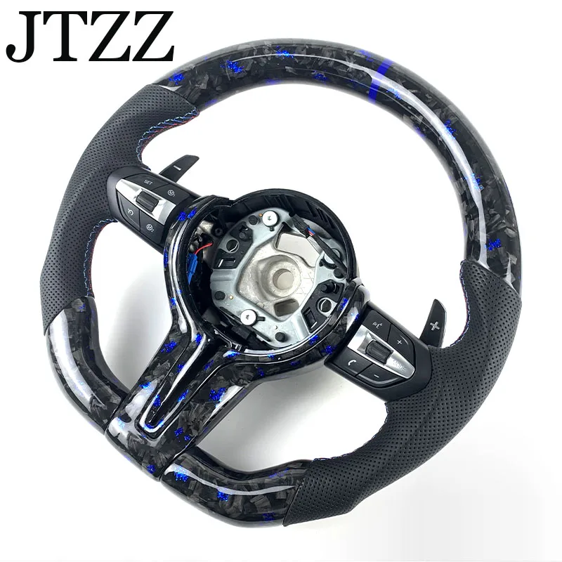 Car Steering Wheel FOR BMW F01F02F03F04F06 F10 F11 F12 F13 F15 F16 5 6 7 Series Forged Carbon Fiber Steering Wheel