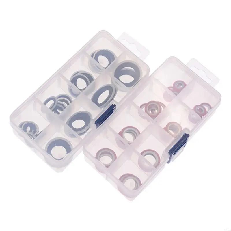 Y55A 30Pcs/Set Automotive Air Conditioning System Sealing Ring- Compressor Gasket
