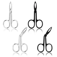 Eyebrows Tweezers Straight Handle Tip Scissors Shaped Eyebrow Plucker Tweezers for Facial Hair Plucker Remover Eyebrows Care 2