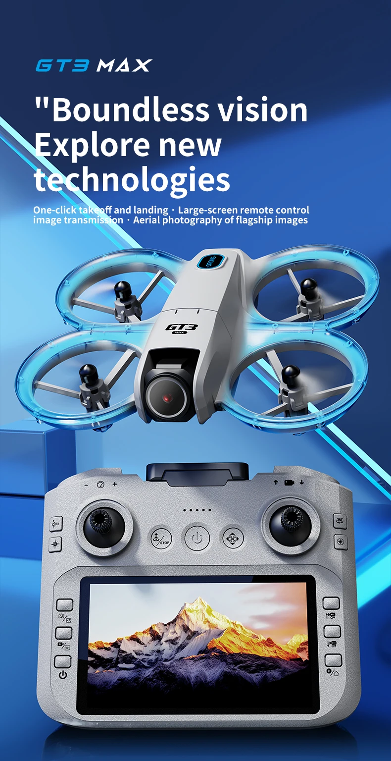 2025 GT3 RC Drone 8K 5G Professional HD Aerial Photography Obstacle Avoidance Remote Control Aircraft Dual Camera Quadcopter