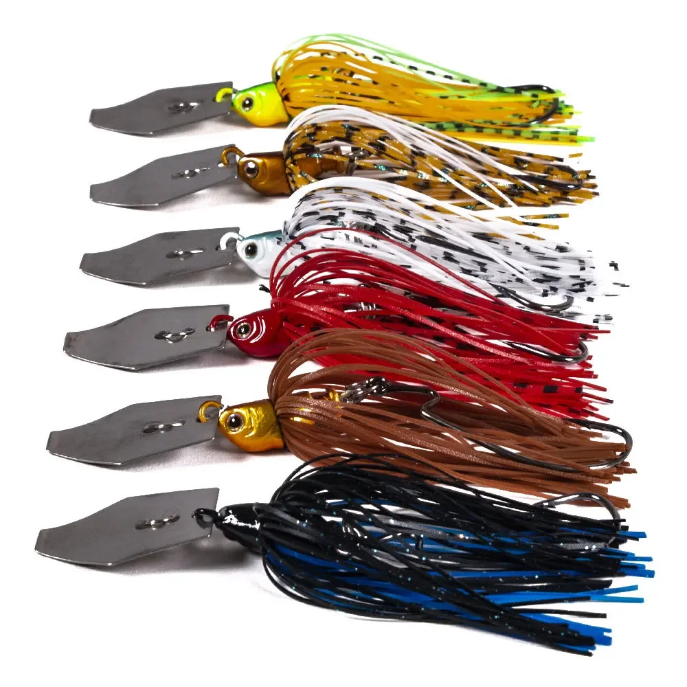 6 개/대 Chatterbait 낚시 미끼 키트 스피너 낚시 미끼 Weedless Buzzbait Wobbler Pesca  Crankbait for Bass Pike Swimbait - AliExpress