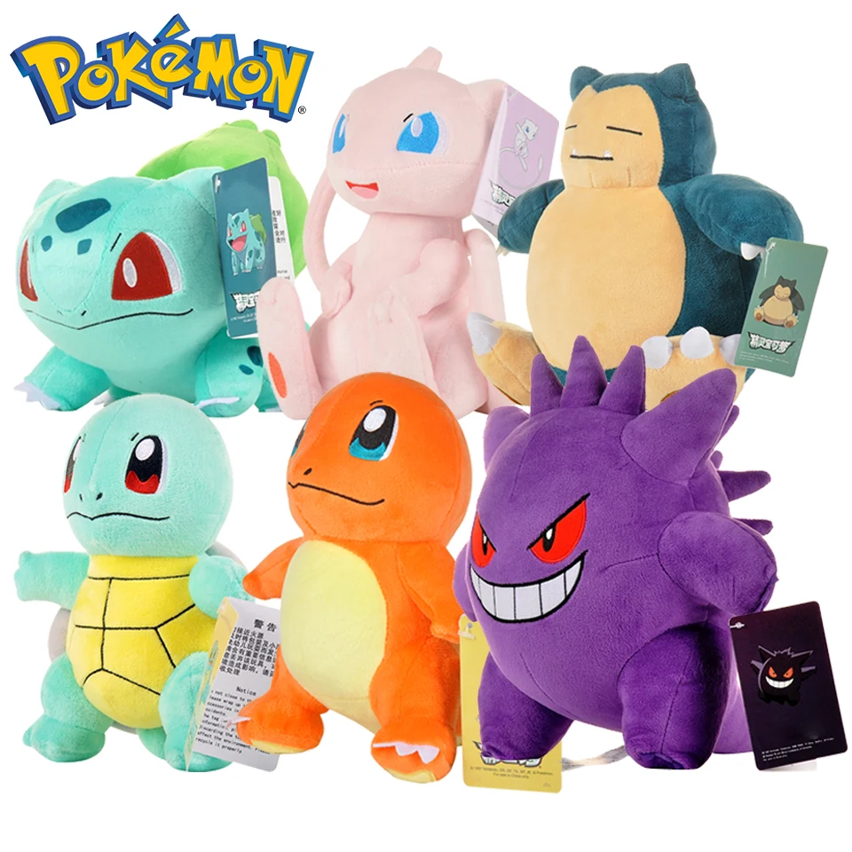 

Original Pokémon Gengar Plushs Toy Anime Eevee Charizard Mewtwo Plush Doll Soft Kawaii Cute Cartoon Dolls Toys for Kids Gift