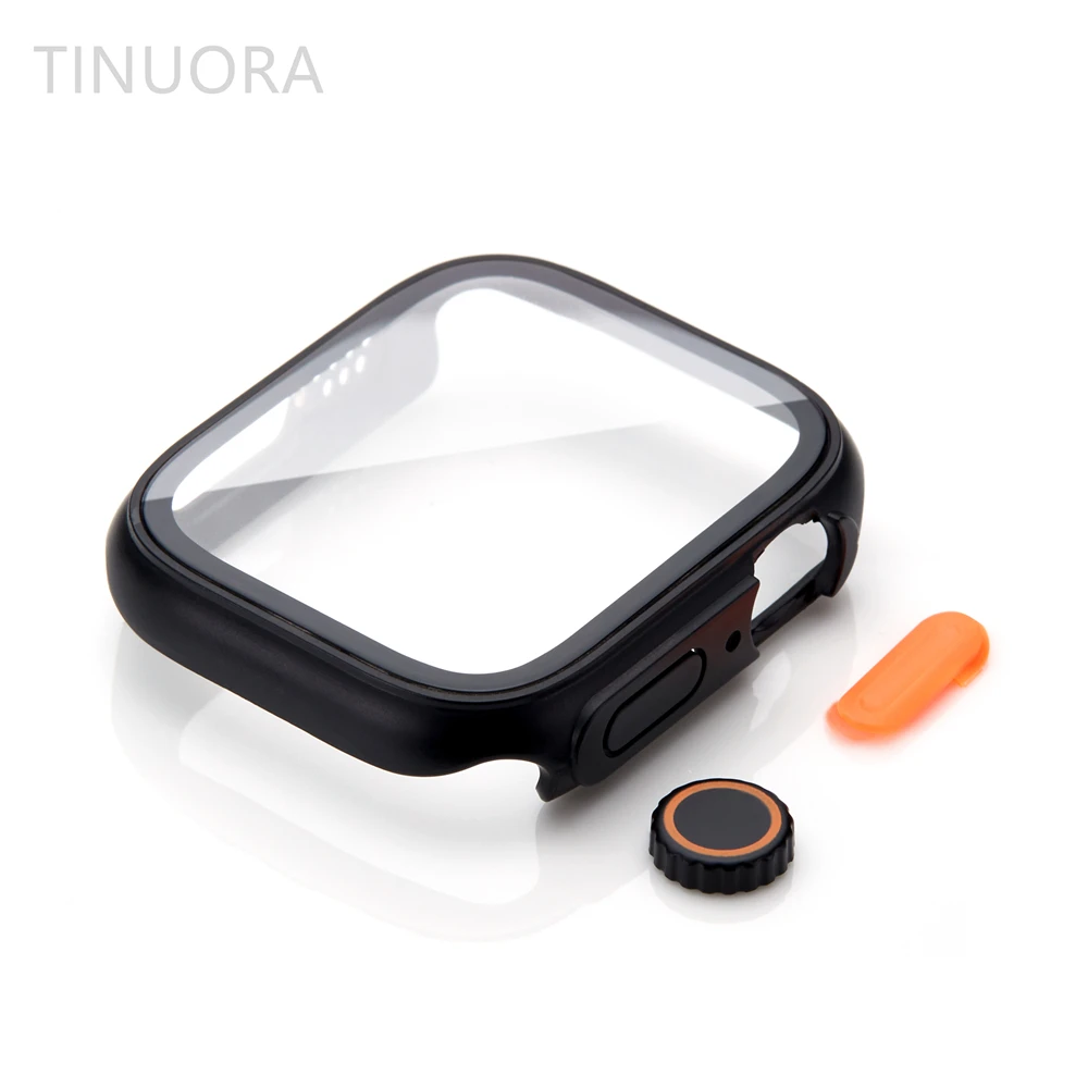 Apple Watch Screen Protector Case Glass Cover for Apple Watch Series 8 7 45mm 41mm Ultra IWatch 4 5 6 SE 44mm 40mm