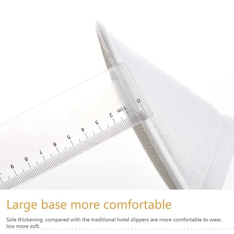 1/5/10pairs Disposable Slippers For Hotel Family Travel Beauty Salon Guests Unisex Portable Non Slip Non-woven Fabric Indoor 5