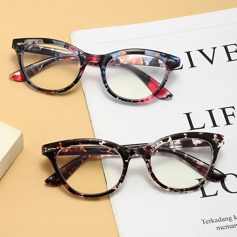 

Fashion Ultralight Elegant Print Flower Reading Glasses Protection Anti Blue Light Presbyopic Eyeglasses Women Eyewear Glasses
