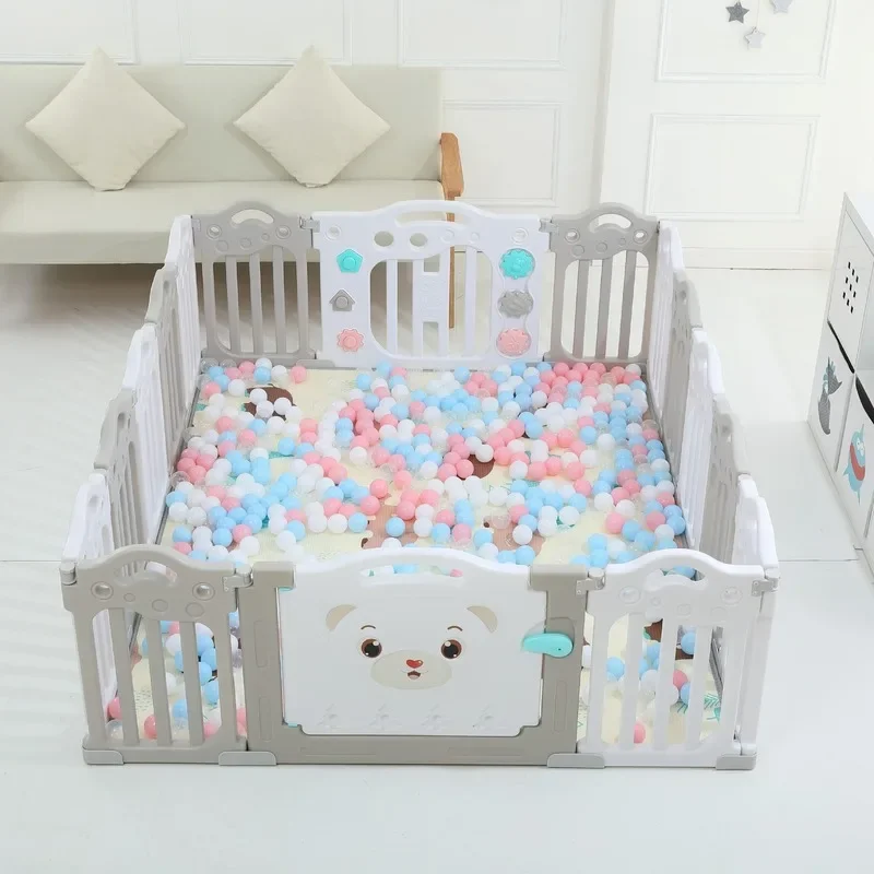 Baby Spliced Playpen Indoor Baby Fence for Ball Pool Stable Safe Game Fence for Kids Playground Patchwork Children Park Yard