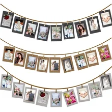20 PCS/Set Hanging Paper Photo Frames Wedding Baby Birthday Party Decoration Photo Frame DIY Photo Album
