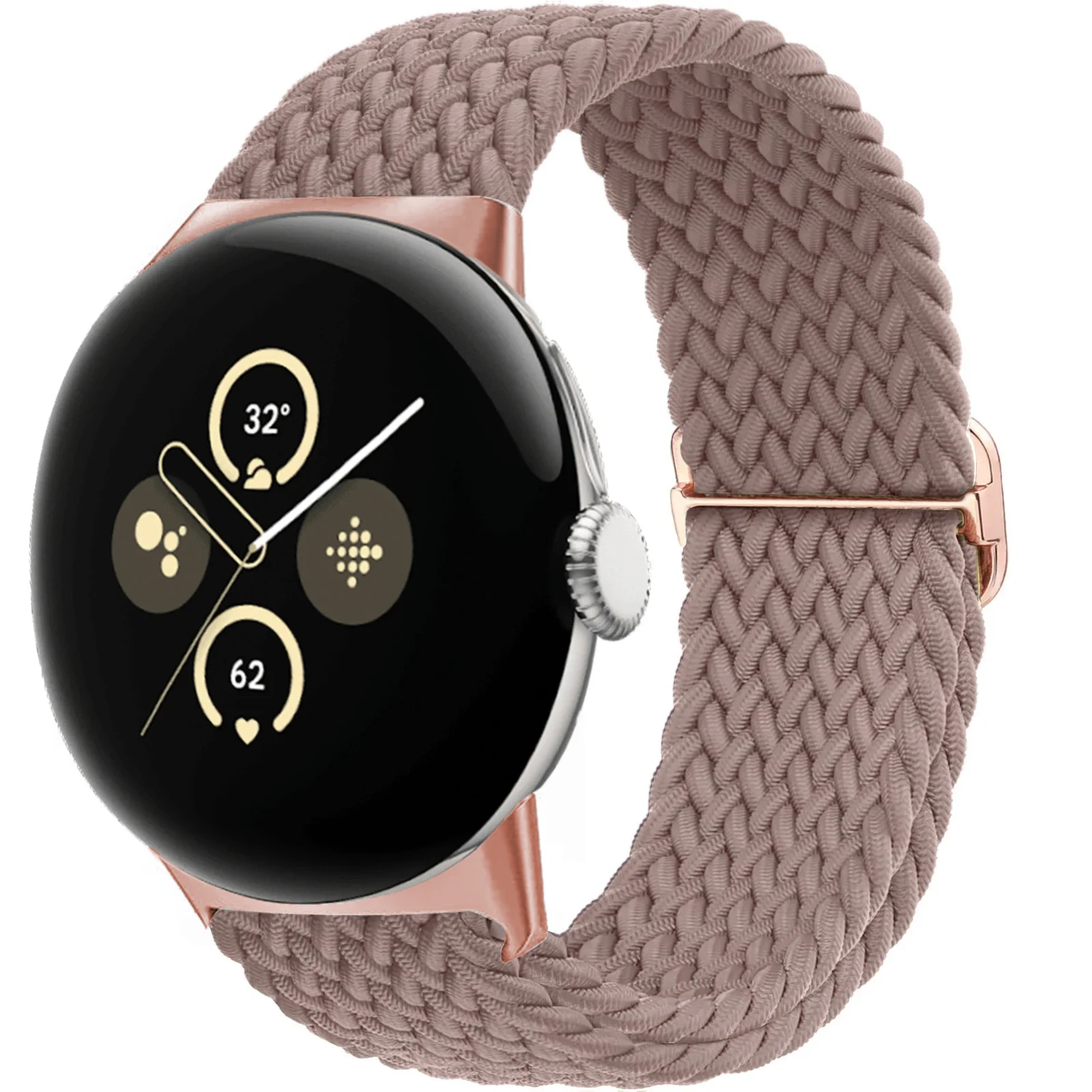 Enhanced Elastic Braided Smartwatch Wristband Bracelet - 41mm