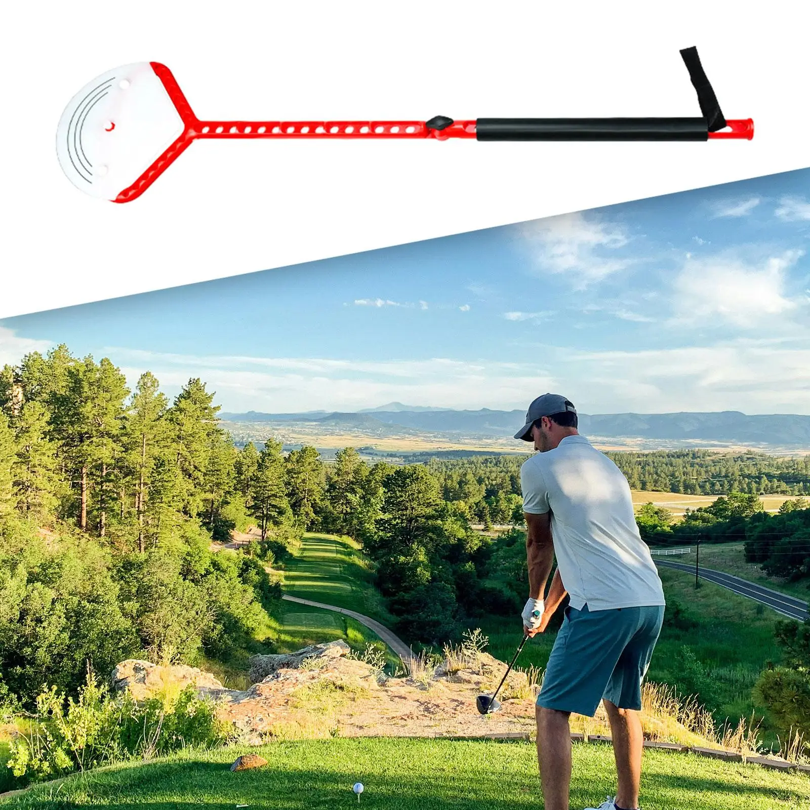 

Golf Swing Trainer Durable Outdoor Beginner Tool Golf Practice Swing Trainer
