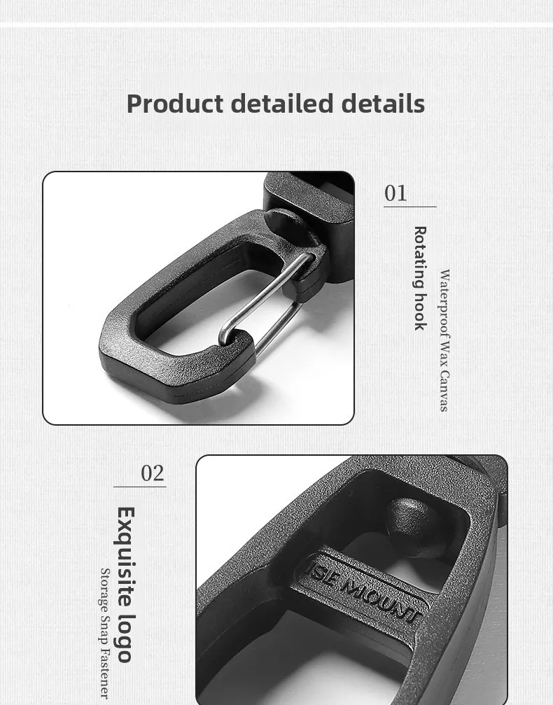 4 teile/paket Outdoor Camping Wandern Tragbare Kunststoff Handschuh Clip Taktische Kunststoff Karabiner – Detail 9
