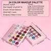 24Colors Body Face Glitter Gel Palette Waterproof Eye Hair Loose Sequins Eyeshadow Multifunctional Party Deco Makeup Cosmetics 6