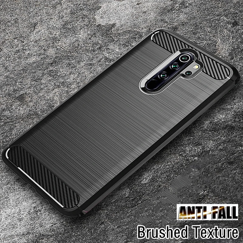 Carbon Fiber Case For Xiaomi Redmi Note 11 10 9 8 Pro 7 8T 11S 10S 9S 10T 4X 6 5 9T 9C 9A 9AT 10C Shockproof Silicone Cover Case