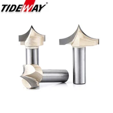 

Woodworking Carving Tool Point Cutting Round Over Bit Tungsten Carbide Tip Nose CNC Router Bit for Wood Engraving 1/2 1/4 Shank