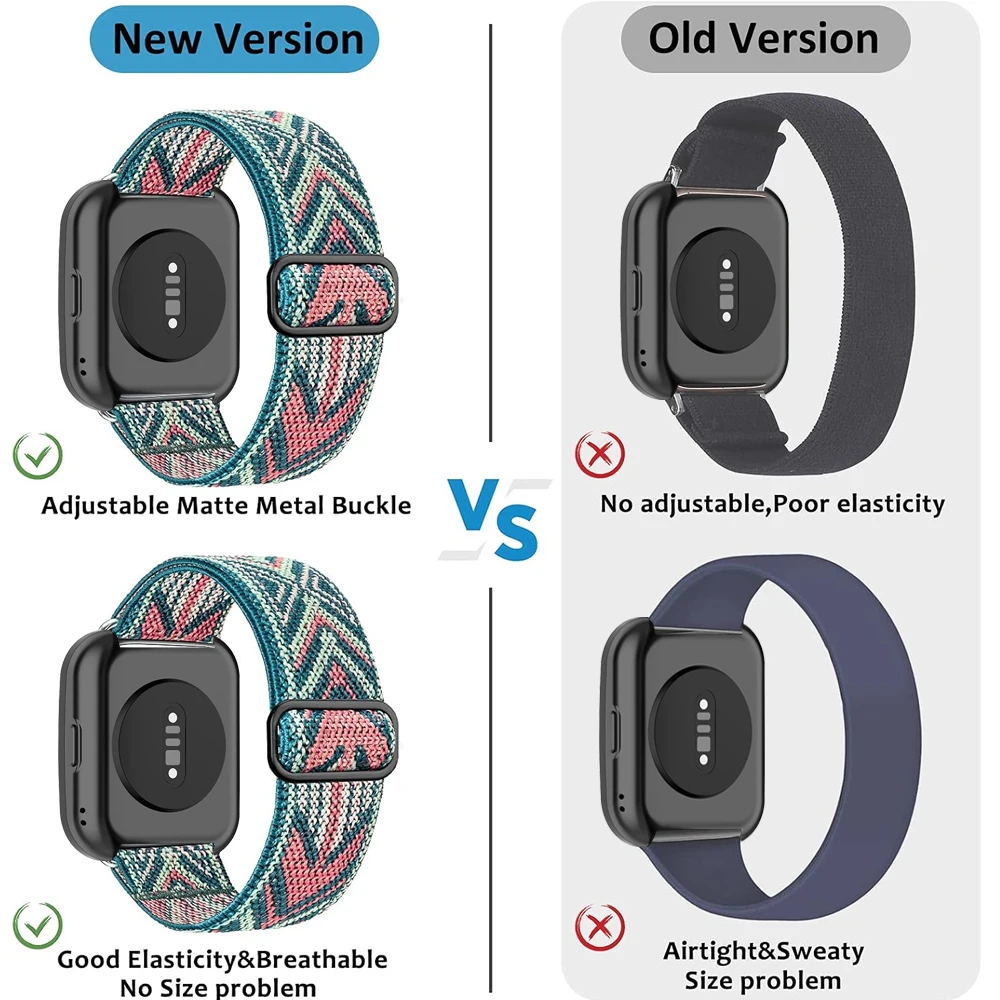 Adjustable Nylon Strap - Quick Release 22mm Sports Breathable Wristband