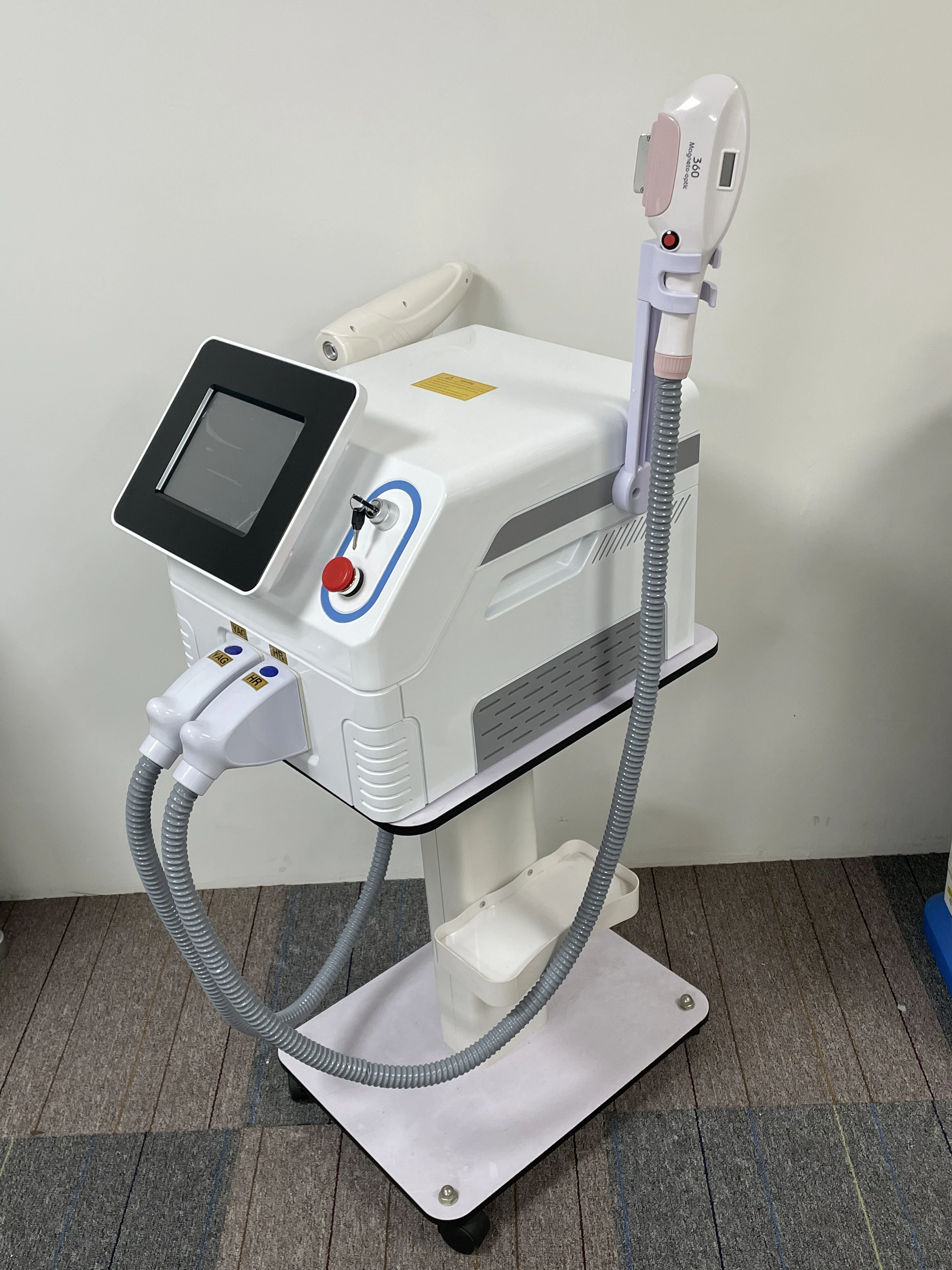 Desktop double handle hair removal and tattoo washing equipment IPL laser pointer 640 hair removal, 1046 tattoo washing and beau