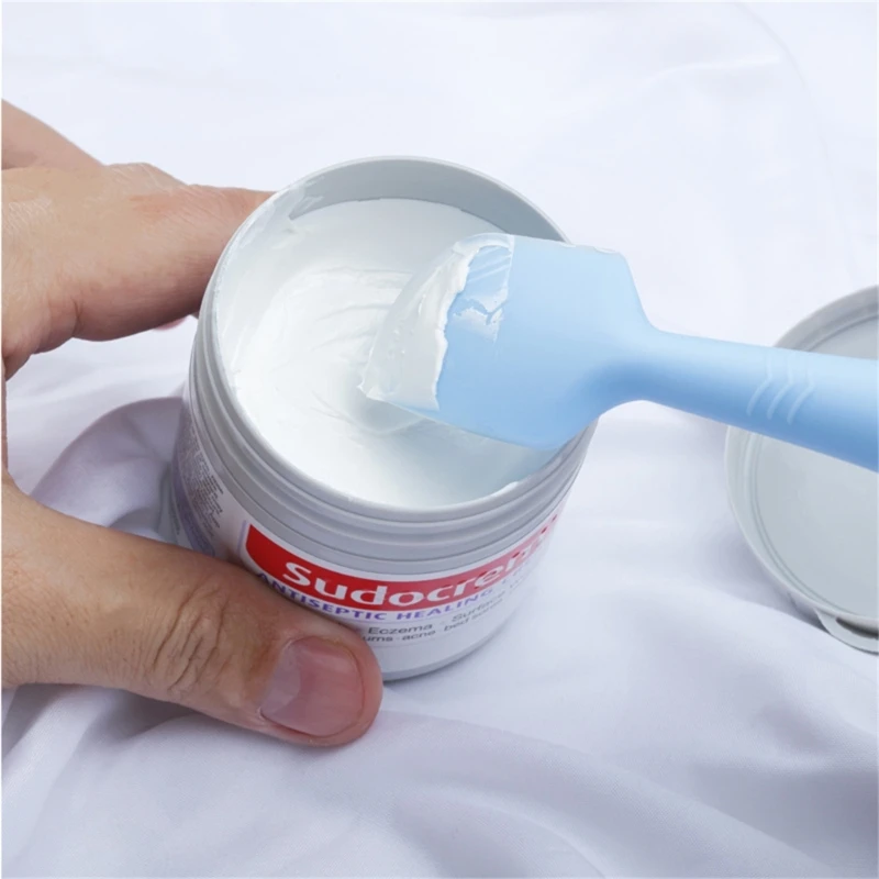 F62D Baby Diaper Cream Spatula Applicator Soft Silicone Baby Butt Paste Spatula Diaper Rash Cream Brush for Baby Newborn