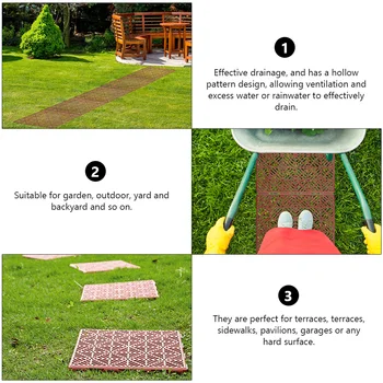 2-Pack Non-Slip Outdoor Garden Floor Mats 1
