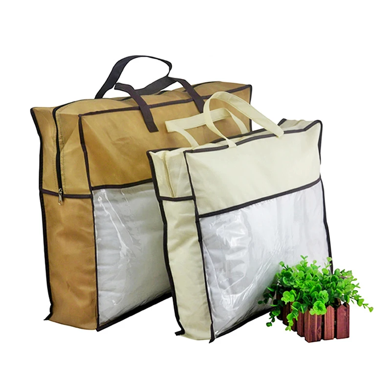 Quilt Clothes Storage Bag Big Capacity Duvet Blanket Sorting Bags Dustproof Closet Under-Bed Storage Moisture Proof Organizer 5